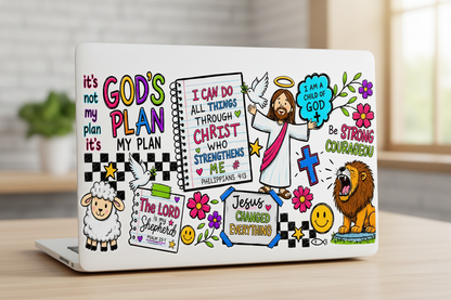 God's Plan - UVDTF Wrap for cups/hard surfaces sticker