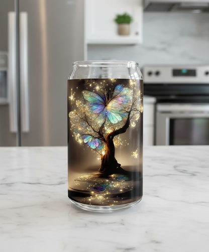 Calcomanía UVDTF de mariposa iridiscente