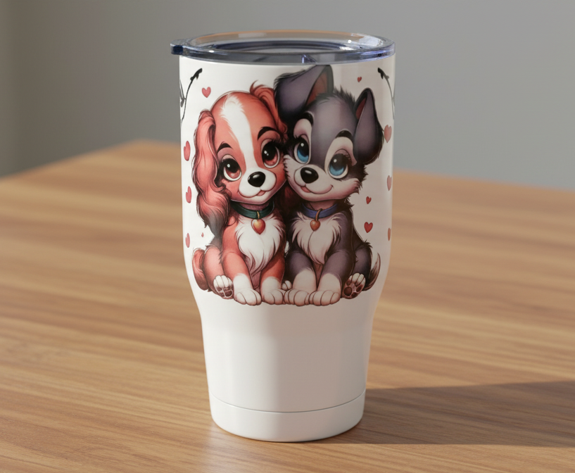 Doggie Love - UVDTF Wrap for cups/hard surfaces sticker