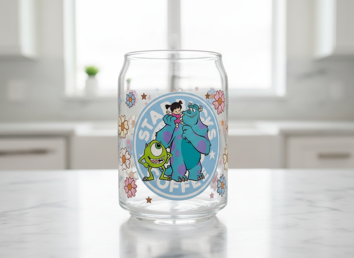 Monsters Inc. Starbucks #1 - UVDTF Wrap for cups/hard surfaces sticker