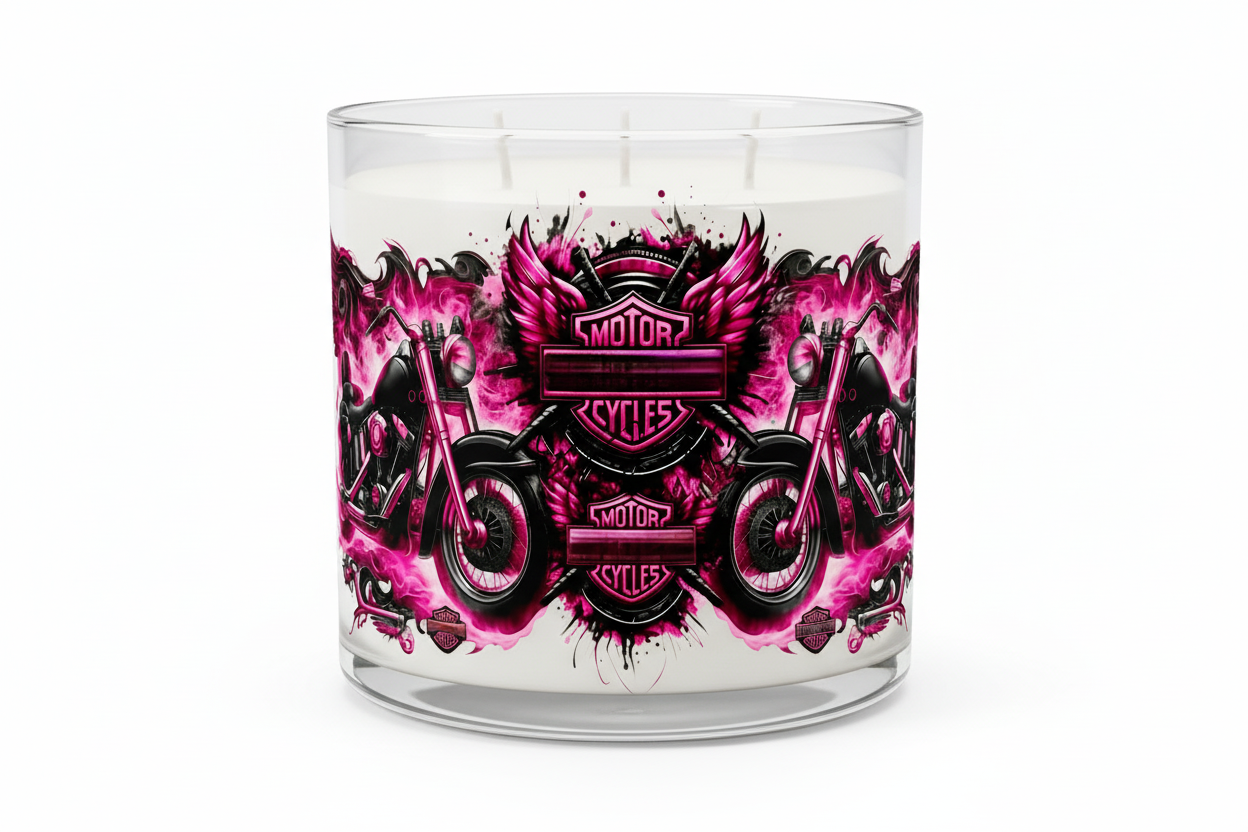 Pink Motorcycles - UVDTF Wrap for cups/hard surfaces sticker