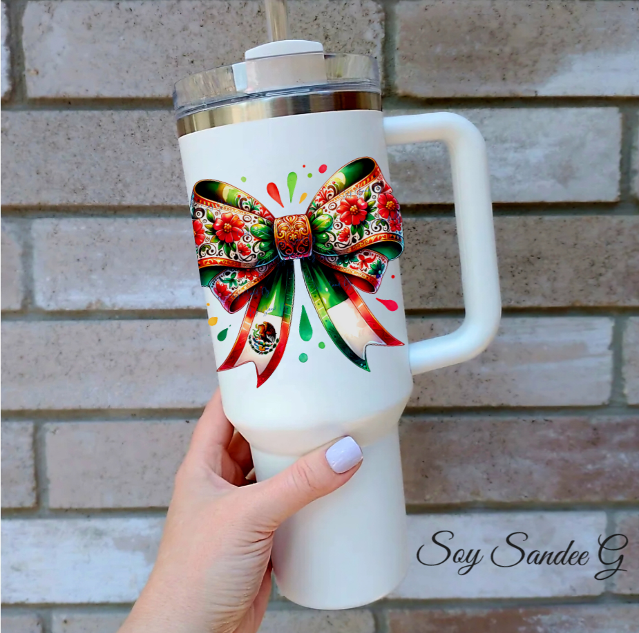 Mexican Coquette Bow #2 - UVDTF Decal for cups/hard surfaces