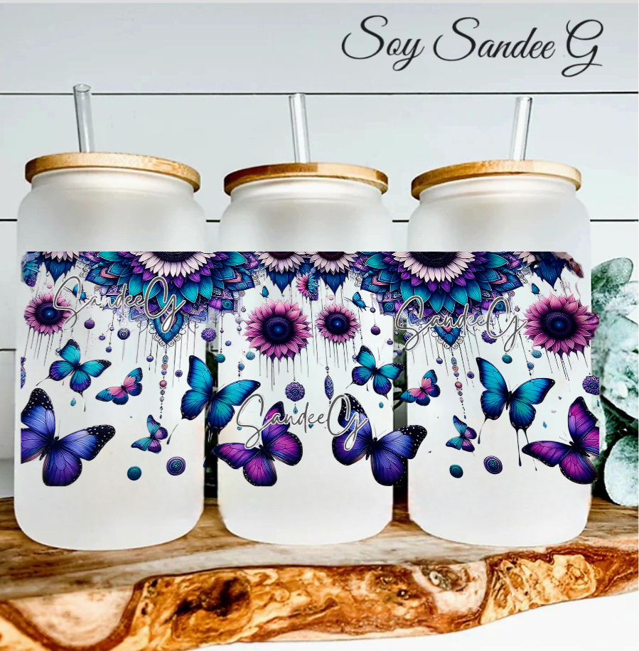 Sunflowers & Butterflies  - UVDTF Wrap for cups/hard surfaces sticker