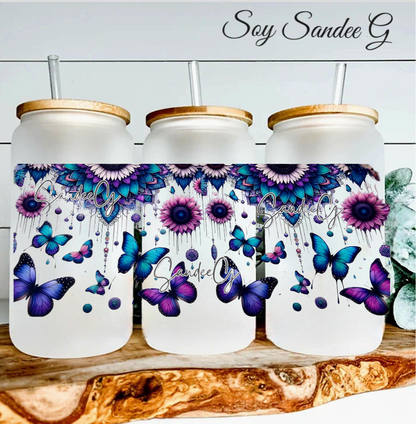 Sunflowers & Butterflies  - UVDTF Wrap for cups/hard surfaces sticker