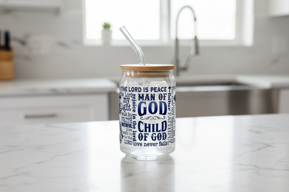 Man of God - UVDTF Wrap for cups/hard surfaces sticker