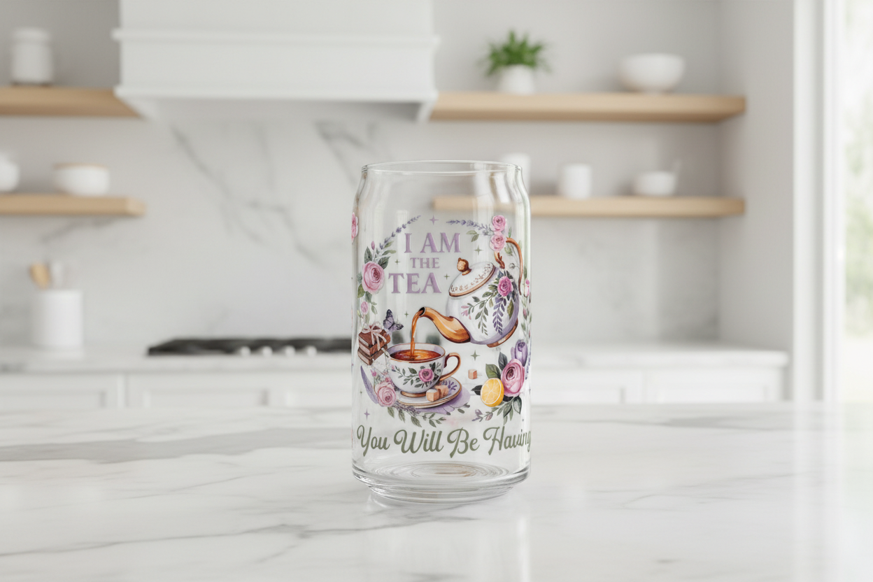 I Am the Tea - UVDTF Wrap for cups/hard surfaces sticker