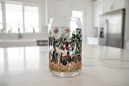 Merry Christmas Cross - UVDTF Wrap for cups/hard surfaces sticker