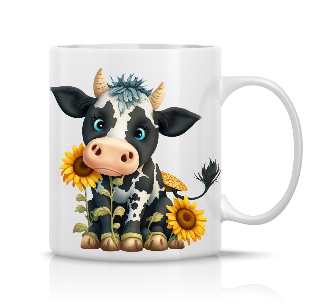 Sunflower Cow - UVDTF Decal