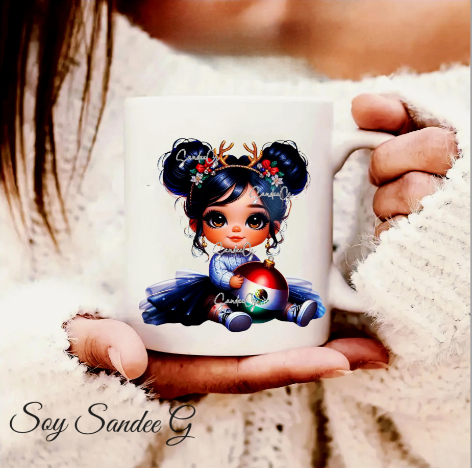 Mexican Ornament Girl - UVDTF Decal for cups/hard surfaces sticker