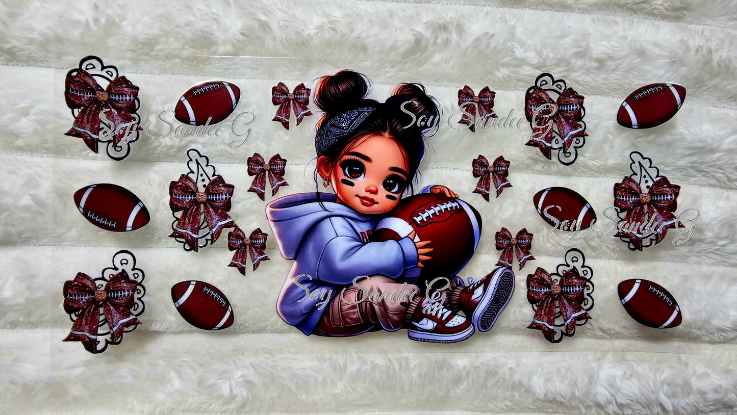 Football Cutie - UVDTF Wrap for cups/hard surfaces sticker