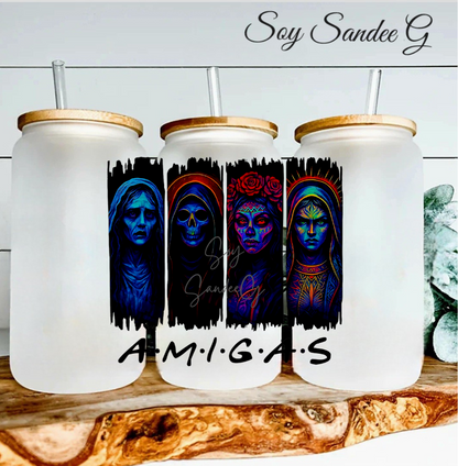 Hellbound Amigas  - UVDTF Decal for cups/hard surfaces sticker