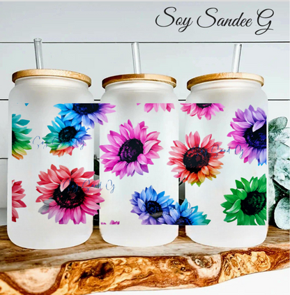 Colorful Daisies - UVDTF Wrap fo rcups/hard surfaces sticker
