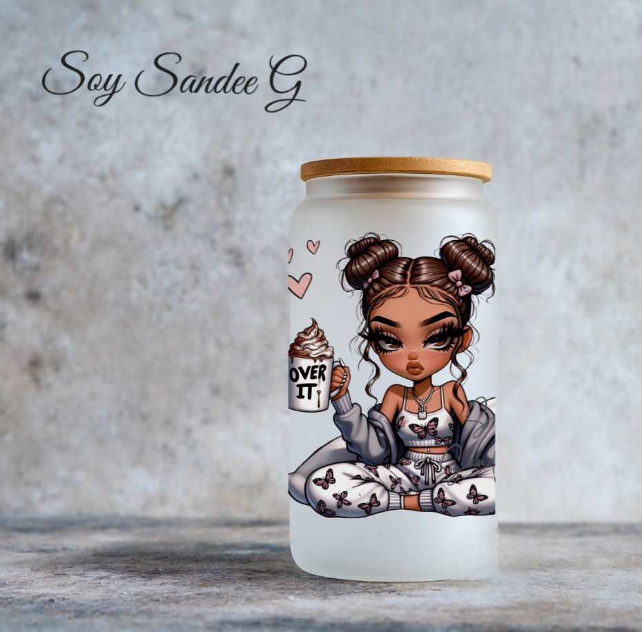 Over It Cutie - UVDTF Decal for cups/hard surfaces sticker