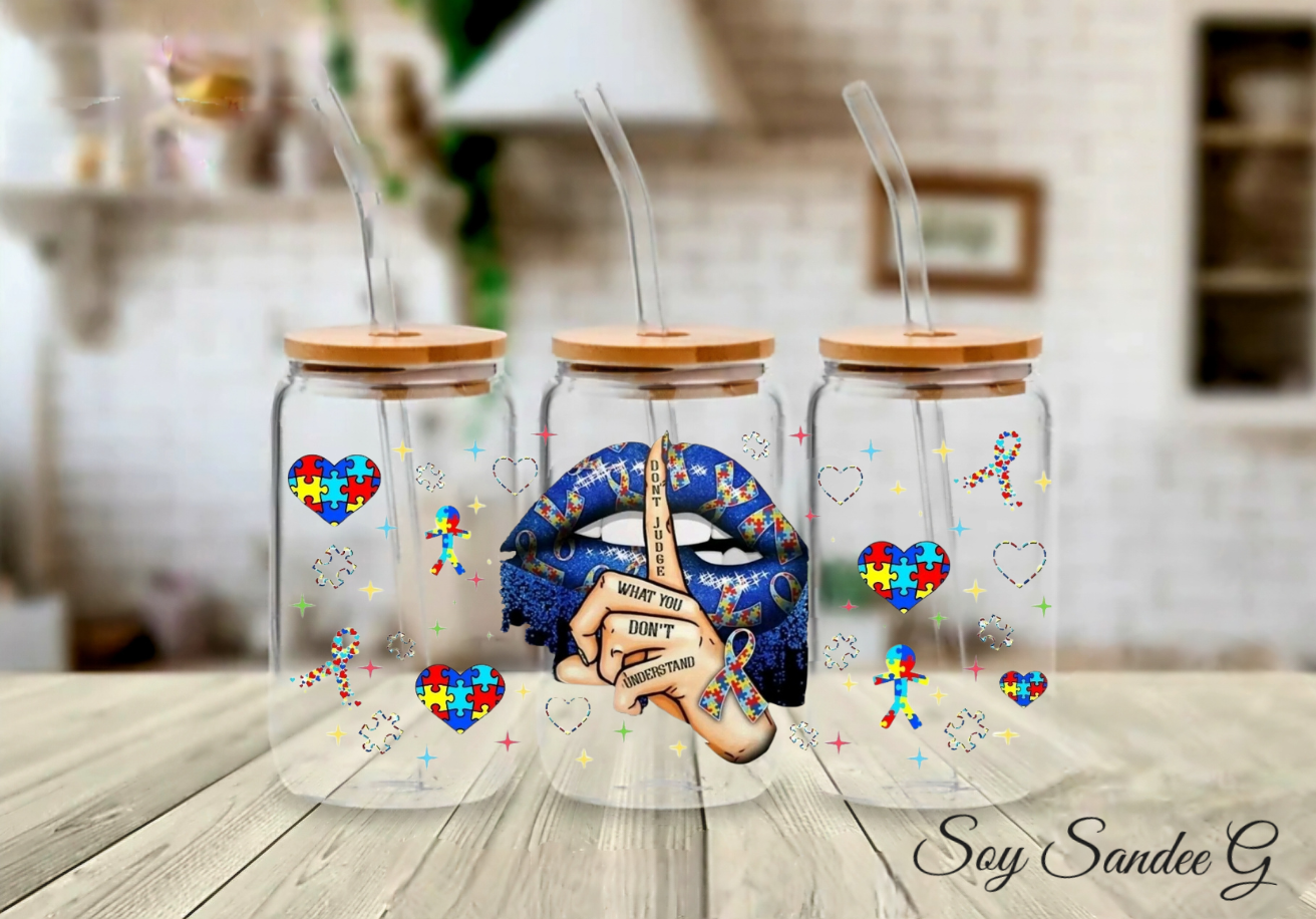 Autism Awareness - UVDTF Wrap for cups/hard surfaces sticker