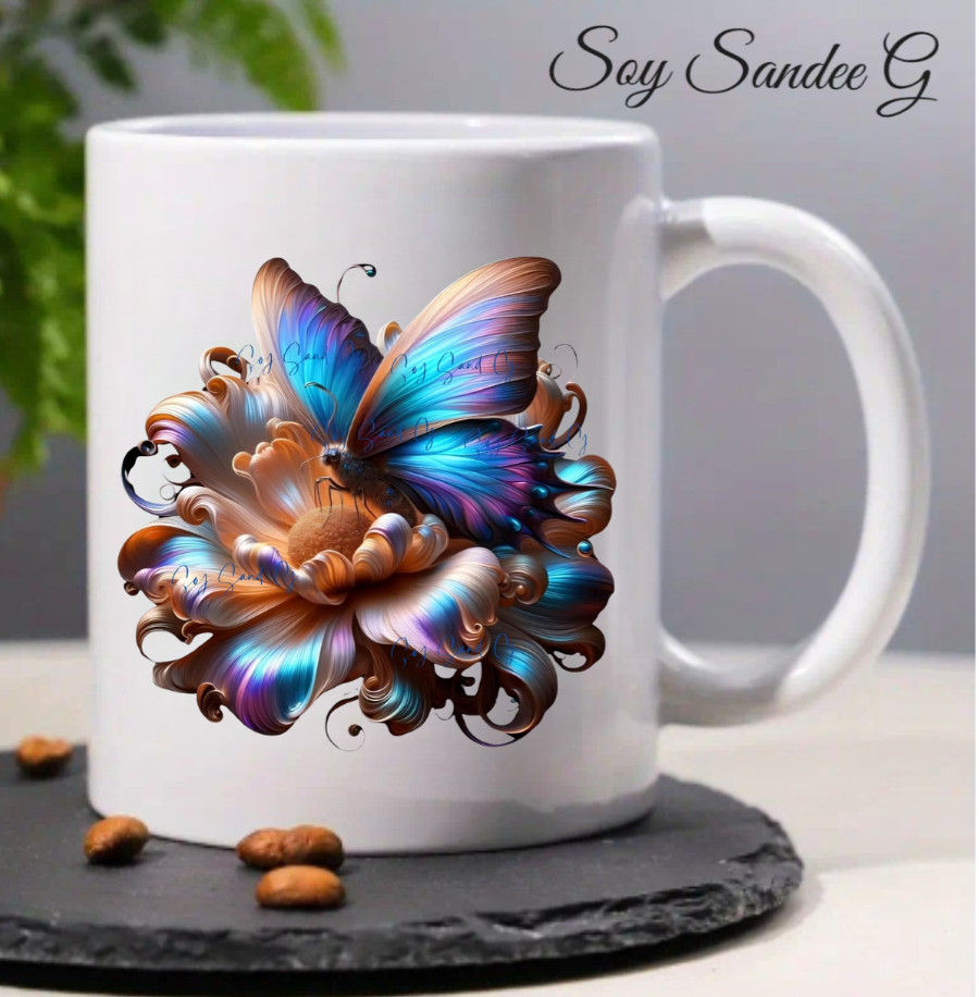 Iridescent Butterfly - UVDTF Decal for cups/hard surfaces sticker