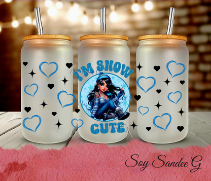 I'm Snow Cute - UVDTF Wrap for cups/hard surfaces sticker