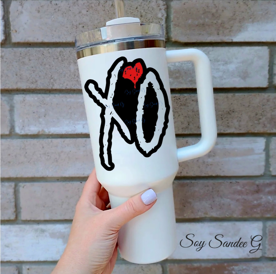 XO Hugs & Kisses - UVDTF Decal for cups/hard surfaces