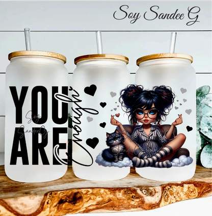 You Are Enough Cutie - UVDTF Wrap for cups/hard surfaces sticker