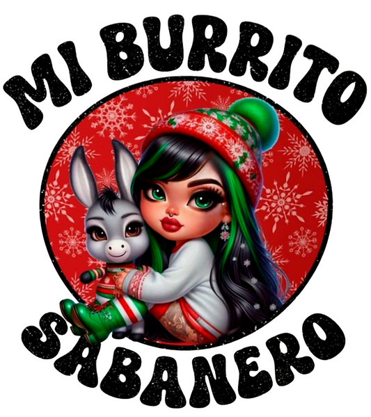 Latina & Her Burrito Sabanero - UVDTF Decal