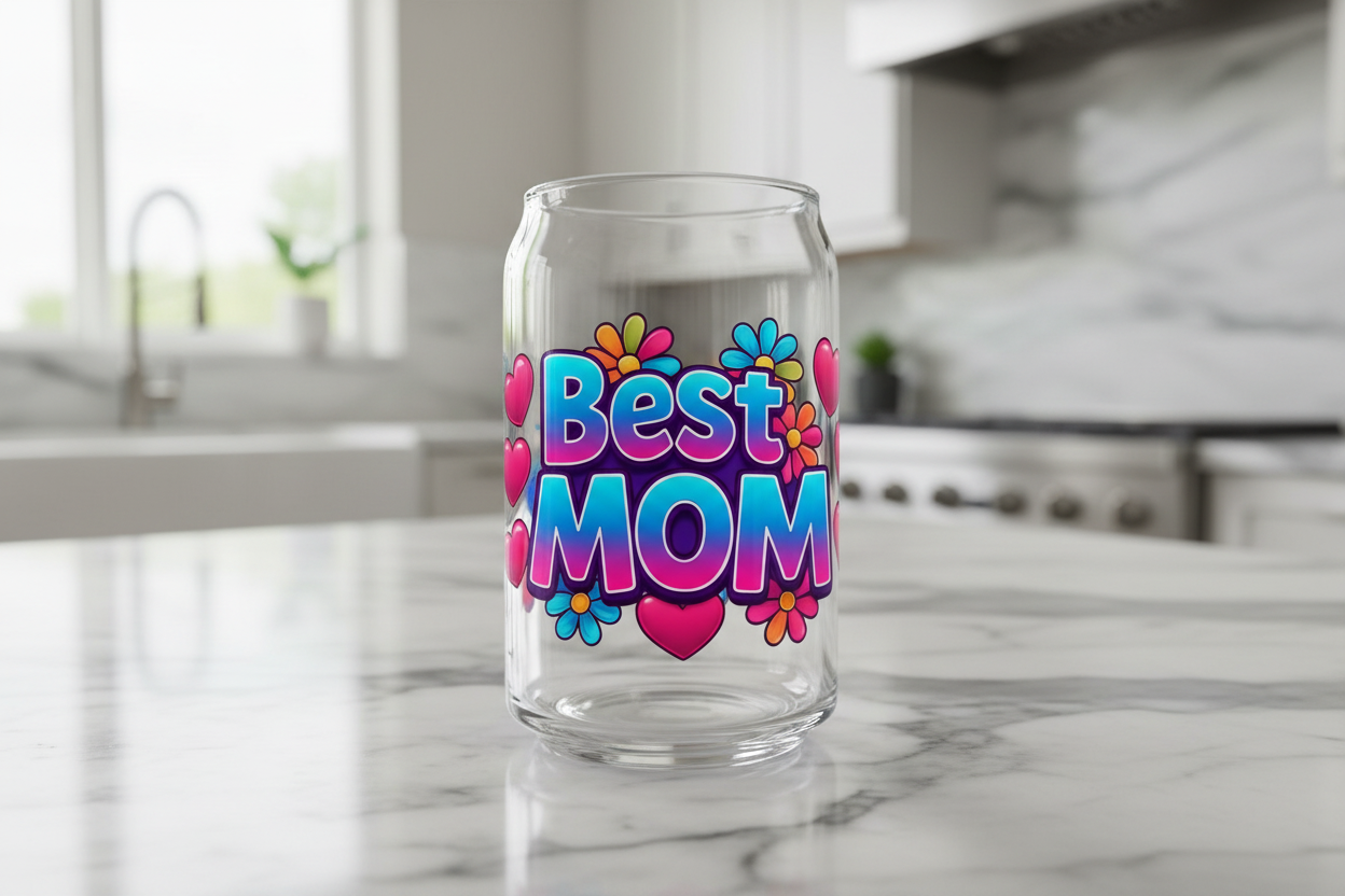 Best Mom #2 - UVDTF wrap for cups/hard surfaces sticker