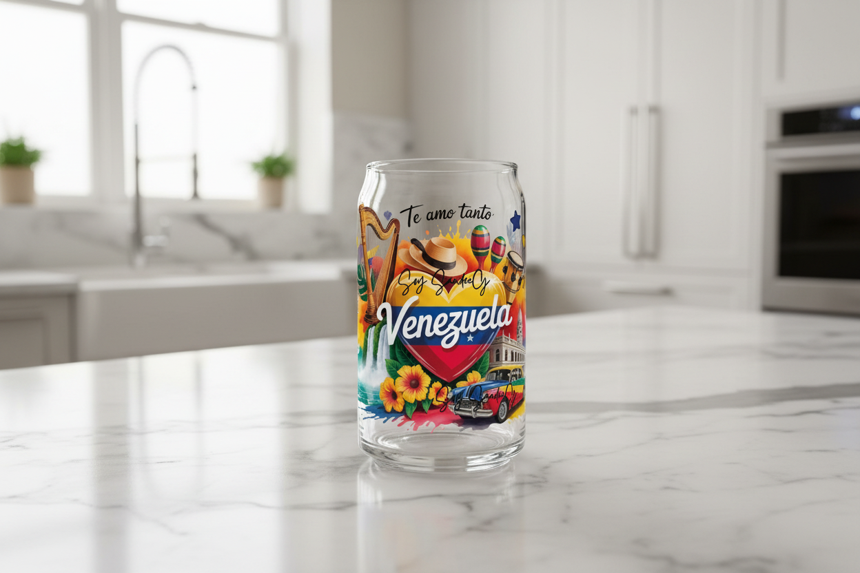 Venezuela - UVDTF Wrap for cups/hard surfaces sticker