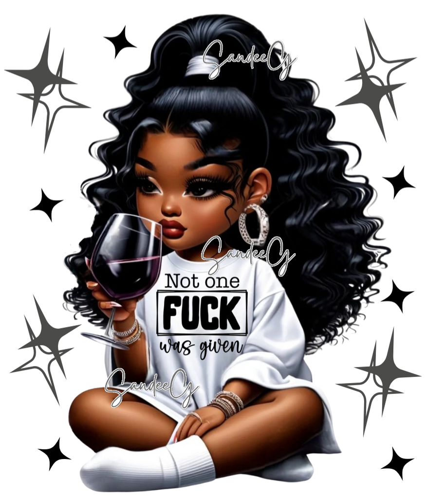 Not One F*ck Was Given - UVDTF Decal for cups/hard surfaces sticker