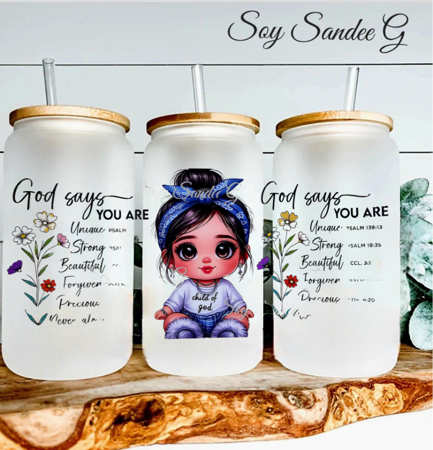 God Says You Are.. - UVDTF Wrap for cups/hard surfaces sticker