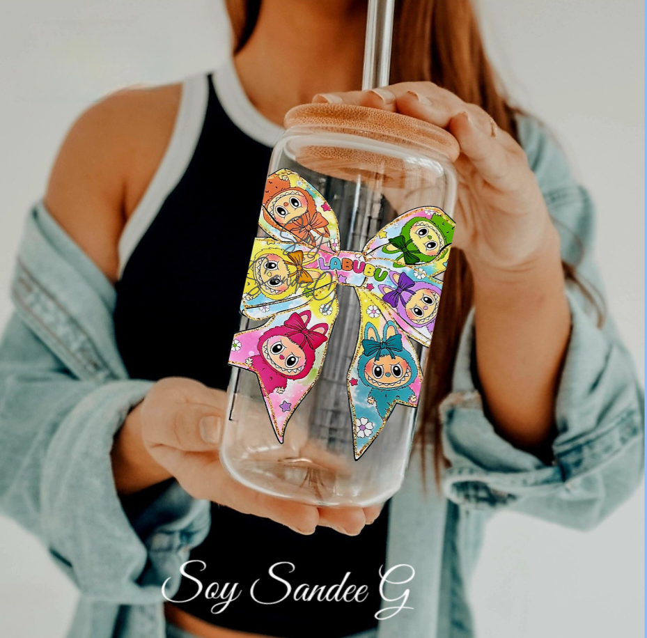 Labubu Bow -  UVDTF Decal for cups/hard surfaces sticker