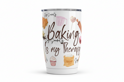 Baking is my Therapy - UVDTF Wrap for cups/hard surfaces sticker