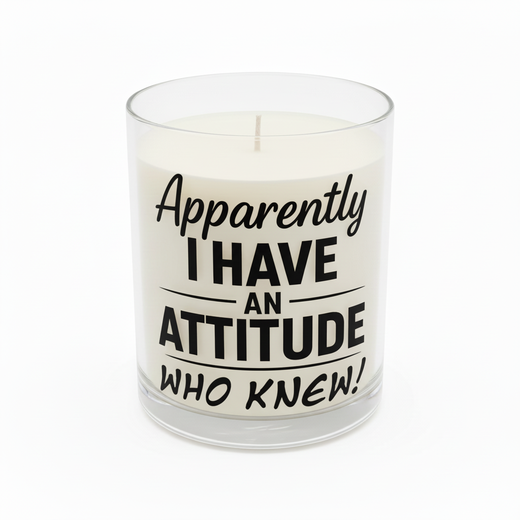 Apparently I Have An Attitude... - UVDTF Decal for cups/hard surfaces sticker