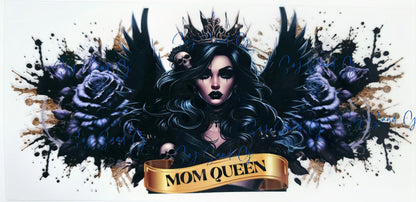 Mom Queen - UVDTF Wrap for cups/hard surfaces sticker
