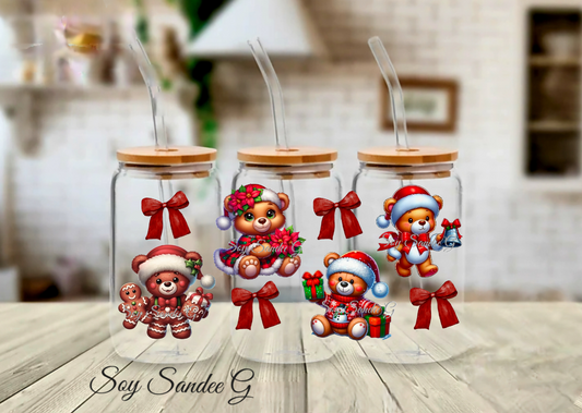 Bears & Bows - UVDTF Wrap for cups/hard surfaces sticker