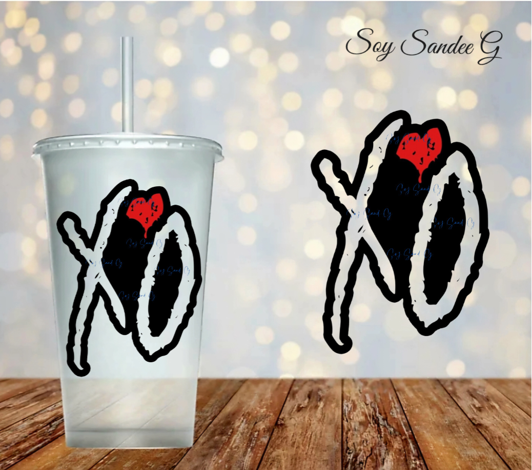 XO Hugs & Kisses - UVDTF Decal for cups/hard surfaces