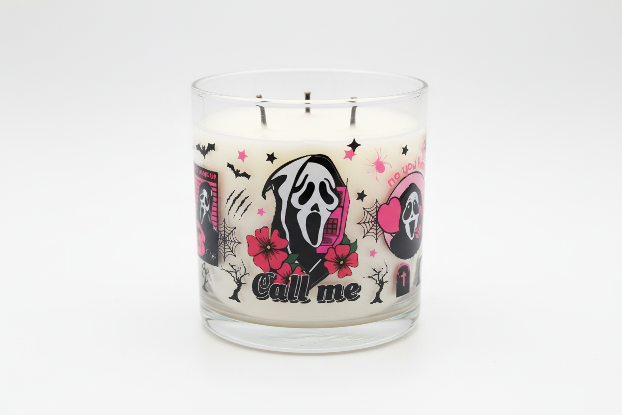 Grita, llámame, envoltura UVDTF