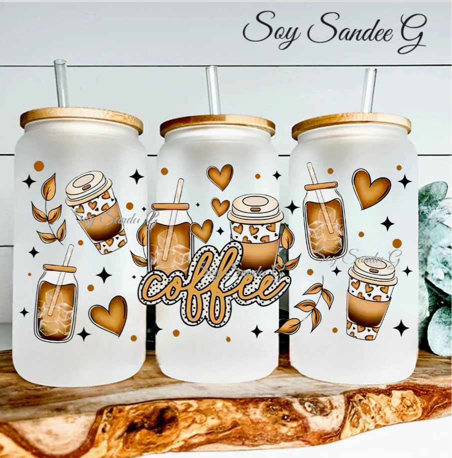 So Many Coffees - UVDTF Wrap for cups/hard surfaces sticker