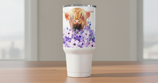 Highland Cow #6 - UVDTF Wrap for cups/hard surfaces sticker