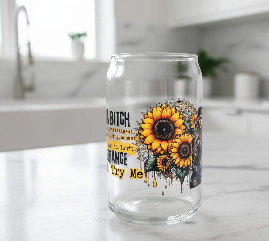 I'm a Bitch (Yellow) - UVDTF Wrap for cups/hard surfaces sticker