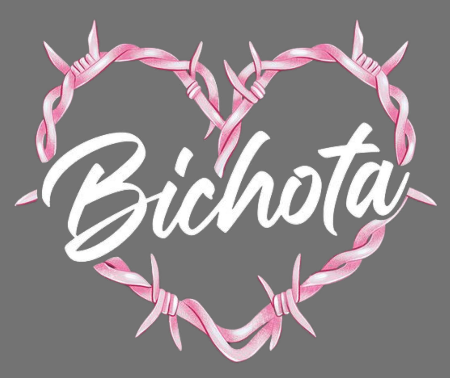 Bichota Small Heart UVDTF Decal - Clear Background