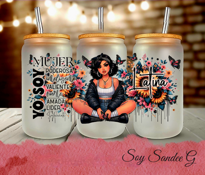 Yo Soy Mujer Latina (I'm a Latin Woman) - UVDTF Wrap for cups/hard surfaces sticker