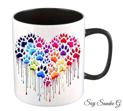 Animal Paw Print Heart - UVDTF Decal for cups/hard surfaces sticker