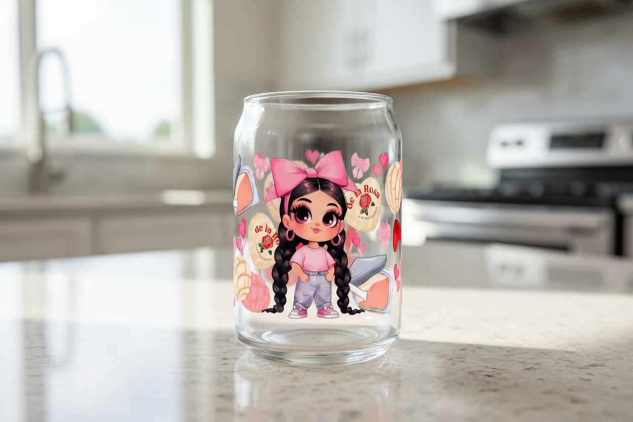 Strawberry Soda Girl - UVDTF Wrap for cups/hard surfaces sticker