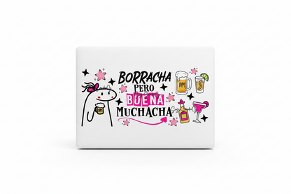 Borracha Pero Buena Muchacha (A Drunk but a Good Girl) - UVDTF Wrap for cups/hard surfaces sticker