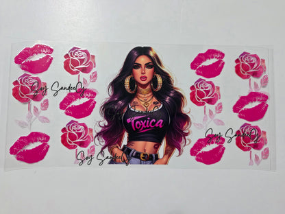 Tóxica Kisses - UVDTF Wrap for cups/hard surfaces sticker