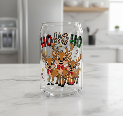 Ho Ho Ho Reindeers #2 - UVDTF Decal for cups/hard surfaces sticker