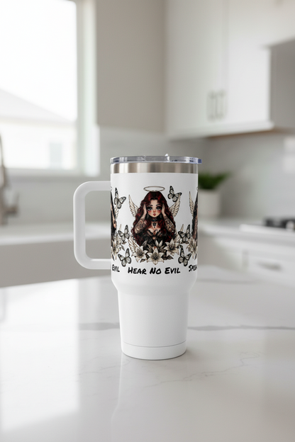 See, Hear, Speak No Evil - UVDTF Wrap for cups/hard surfaces sticker