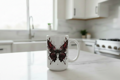 Burgundy Butterfly - UVDTF Decal for cups/hard surfaces sticker