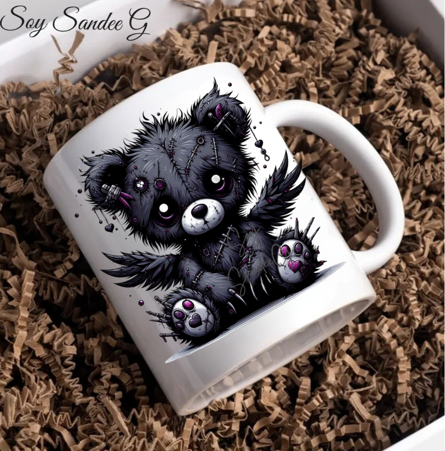 Gothic Bear - UVDTF Decal for cups/hard surfaces sticker