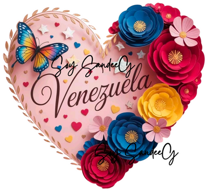 Venezuela Heart - UVDTF Decal for cups/hard surfaces sticker