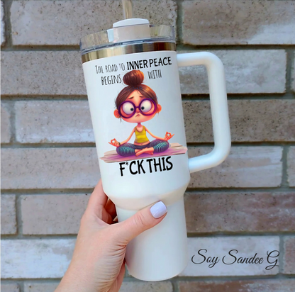 The Road to Inner Peace - UVDTF Decal for cups/hard surfaces sticker