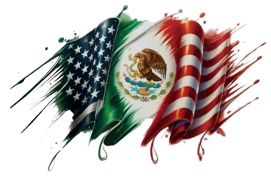 Ameri-Mexican Flag - UVDTF Decal